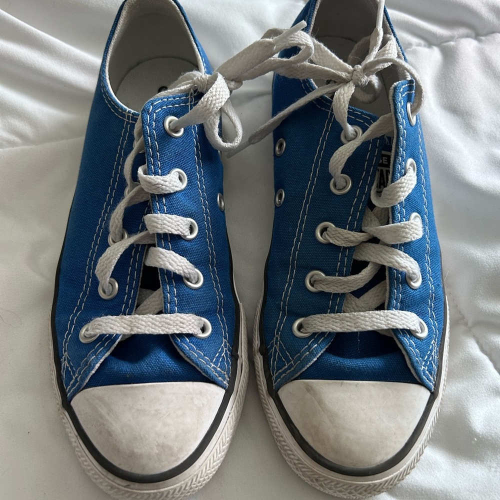 Converse Kids Blue and White Sneakers